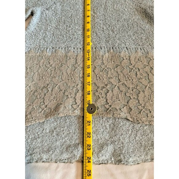 ANTHROPOLOGIE ALPACA & LACE PULLOVER SWEATER BY KNITTED & KNOTTED SZ S - Picture 2 of 14